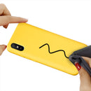 For Xiaomi Redmi 9A Pure Color Liquid Silicone Shockproof Full Coverage Case(Yellow)