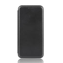 For Nokia 8.3 5G Carbon Fiber Texture Horizontal Flip TPU + PC + PU Leather Case with Card Slot(Black)