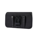Durable Oxford Cloth Horizontal Plate Hanging Waist Phone Waist Pack Leather Case with Card Slot, Suitable for 6.9-7.2 inch Smartphones(Black)