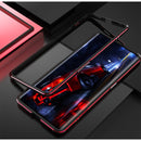 For OPPO Find X2 Aluminum Alloy Shockproof Protective Bumper Frame(Black Red)