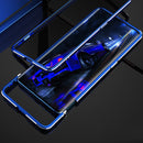 For OPPO Find X2 Aluminum Alloy Shockproof Protective Bumper Frame(Black Red)