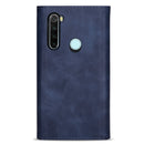 For Xiaomi Redmi Note 8 Skin Feel Zipper Horizontal Flip Leather Case with Holder & Card Slots & Photo Frame & Lanyard & Long Rope(Blue)
