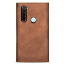 For Xiaomi Redmi Note 8 Skin Feel Zipper Horizontal Flip Leather Case with Holder & Card Slots & Photo Frame & Lanyard & Long Rope(Brown)