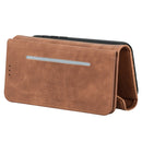 For Xiaomi Redmi Note 8 Skin Feel Zipper Horizontal Flip Leather Case with Holder & Card Slots & Photo Frame & Lanyard & Long Rope(Brown)
