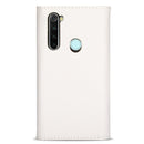 For Xiaomi Redmi Note 8 Skin Feel Zipper Horizontal Flip Leather Case with Holder & Card Slots & Photo Frame & Lanyard & Long Rope(White)