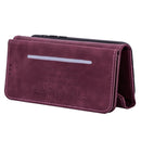 For Xiaomi Redmi Note 8 Skin Feel Zipper Horizontal Flip Leather Case with Holder & Card Slots & Photo Frame & Lanyard & Long Rope(Wine Red)
