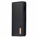 For Samsung Galaxy S10e 2 in 1 Detachable Magnetic Horizontal Flip Genuine Leather Case with Holder & Card Slots & Wallet(Black)