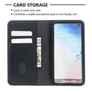 For Samsung Galaxy S10e 2 in 1 Detachable Magnetic Horizontal Flip Genuine Leather Case with Holder & Card Slots & Wallet(Black)