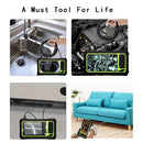 8mm 1080P IP68 Waterproof 4.3 inch Screen Dual Camera Digital Endoscope, Line Length:5m