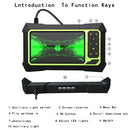 8mm 1080P IP68 Waterproof 4.3 inch Screen Dual Camera Digital Endoscope, Line Length:5m