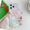 For iPhone 12 / 12 Pro Marble Pattern Soft TPU Protective Case(Colorful )