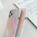 For iPhone 12 / 12 Pro Marble Pattern Soft TPU Protective Case(Colorful )