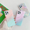 For iPhone 12 / 12 Pro Marble Pattern Soft TPU Protective Case(Colorful )