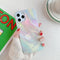For iPhone 12 / 12 Pro Marble Pattern Soft TPU Protective Case(Colorful )