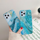 For iPhone 12 / 12 Pro Marble Pattern Soft TPU Protective Case(Gilding Shell)