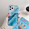 For iPhone 12 / 12 Pro Marble Pattern Soft TPU Protective Case(Gilding Shell)