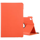 For Samsung Galaxy Tab A7 T500 Litchi Texture Horizontal Flip 360 Degrees Rotation Leather Case with Holder(Orange)