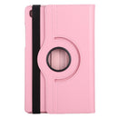 For Samsung Galaxy Tab A7 T500 Litchi Texture Horizontal Flip 360 Degrees Rotation Leather Case with Holder(Pink)