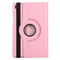 For Samsung Galaxy Tab A7 T500 Litchi Texture Horizontal Flip 360 Degrees Rotation Leather Case with Holder(Pink)