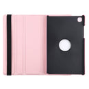 For Samsung Galaxy Tab A7 T500 Litchi Texture Horizontal Flip 360 Degrees Rotation Leather Case with Holder(Pink)
