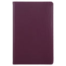 For Samsung Galaxy Tab A7 T500 Litchi Texture Horizontal Flip 360 Degrees Rotation Leather Case with Holder(Purple)
