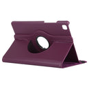 For Samsung Galaxy Tab A7 T500 Litchi Texture Horizontal Flip 360 Degrees Rotation Leather Case with Holder(Purple)
