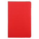 For Samsung Galaxy Tab A7 T500 Litchi Texture Horizontal Flip 360 Degrees Rotation Leather Case with Holder(Red)