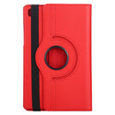 For Samsung Galaxy Tab A7 T500 Litchi Texture Horizontal Flip 360 Degrees Rotation Leather Case with Holder(Red)