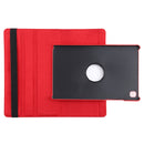 For Samsung Galaxy Tab A7 T500 Litchi Texture Horizontal Flip 360 Degrees Rotation Leather Case with Holder(Red)
