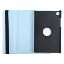 For Samsung Galaxy Tab A7 T500 Litchi Texture Horizontal Flip 360 Degrees Rotation Leather Case with Holder(Sky Blue)