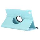 For Samsung Galaxy Tab A7 T500 Litchi Texture Horizontal Flip 360 Degrees Rotation Leather Case with Holder(Sky Blue)