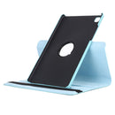 For Samsung Galaxy Tab A7 T500 Litchi Texture Horizontal Flip 360 Degrees Rotation Leather Case with Holder(Sky Blue)