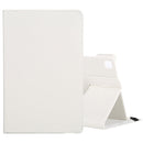 For Samsung Galaxy Tab A7 T500 Litchi Texture Horizontal Flip 360 Degrees Rotation Leather Case with Holder(White)