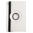 For Samsung Galaxy Tab A7 T500 Litchi Texture Horizontal Flip 360 Degrees Rotation Leather Case with Holder(White)