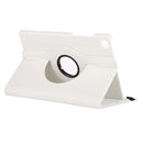 For Samsung Galaxy Tab A7 T500 Litchi Texture Horizontal Flip 360 Degrees Rotation Leather Case with Holder(White)