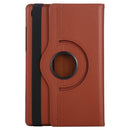 For Samsung Galaxy Tab A7 T500 Litchi Texture Horizontal Flip 360 Degrees Rotation Leather Case with Holder(Brown)