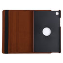 For Samsung Galaxy Tab A7 T500 Litchi Texture Horizontal Flip 360 Degrees Rotation Leather Case with Holder(Brown)