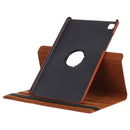 For Samsung Galaxy Tab A7 T500 Litchi Texture Horizontal Flip 360 Degrees Rotation Leather Case with Holder(Brown)