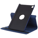 For Samsung Galaxy Tab A7 T500 Litchi Texture Horizontal Flip 360 Degrees Rotation Leather Case with Holder(Blue)