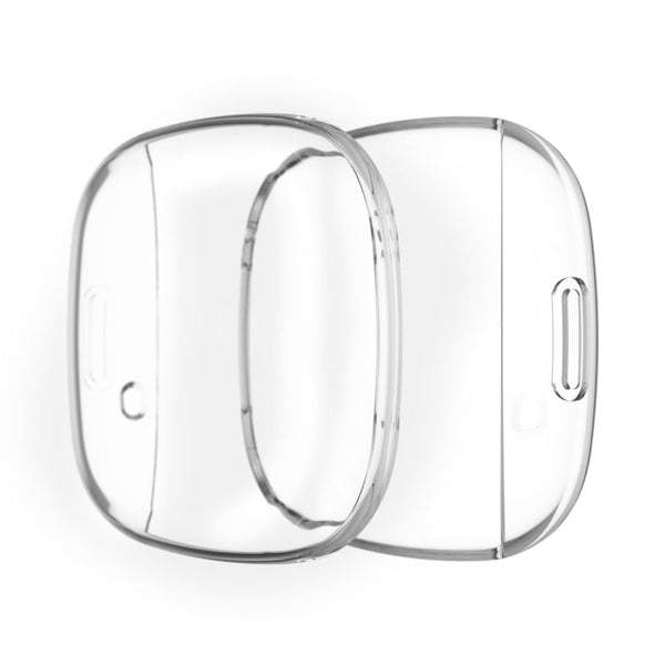 For Fitbit Versa 3 / Versa Sense Plating Full Package TPU Protective Case(Transparent)
