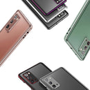 For Samsung Galaxy Note20 Aluminum Alloy Shockproof Protective Bumper Frame(Black Silver)