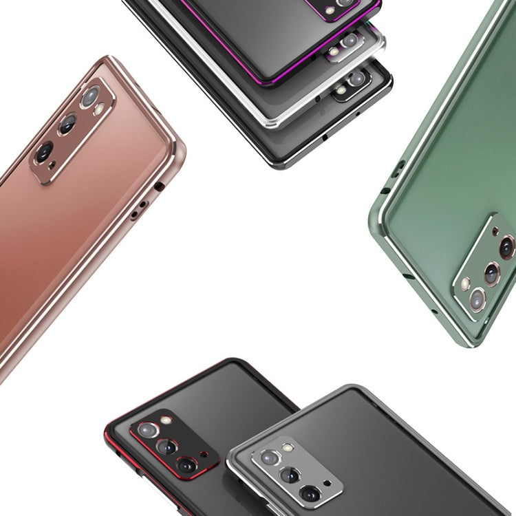 For Samsung Galaxy Note20 Aluminum Alloy Shockproof Protective Bumper Frame(Gold)