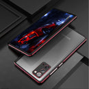 For Samsung Galaxy Note20 Ultra Aluminum Alloy Shockproof Protective Bumper Frame(Black Red)