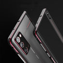 For Samsung Galaxy Note20 Ultra Aluminum Alloy Shockproof Protective Bumper Frame(Black Red)