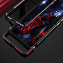 For Samsung Galaxy Note20 Ultra Aluminum Alloy Shockproof Protective Bumper Frame(Black Red)