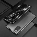 For Samsung Galaxy Note20 Ultra Aluminum Alloy Shockproof Protective Bumper Frame(Black Silver)