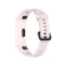 For Huawei Honor Band 5i / Band 4 Metal Buckle Silicone Watch Band, Size: Free Size(Cherry Blossom Powder)