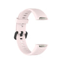 For Huawei Honor Band 5i / Band 4 Metal Buckle Silicone Watch Band, Size: Free Size(Cherry Blossom Powder)