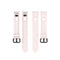 For Huawei Honor Band 5i / Band 4 Metal Buckle Silicone Watch Band, Size: Free Size(Cherry Blossom Powder)