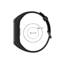 For Huawei Honor Band 5i / Band 4 Metal Buckle Silicone Watch Band, Size: Free Size(Midnight Blue)